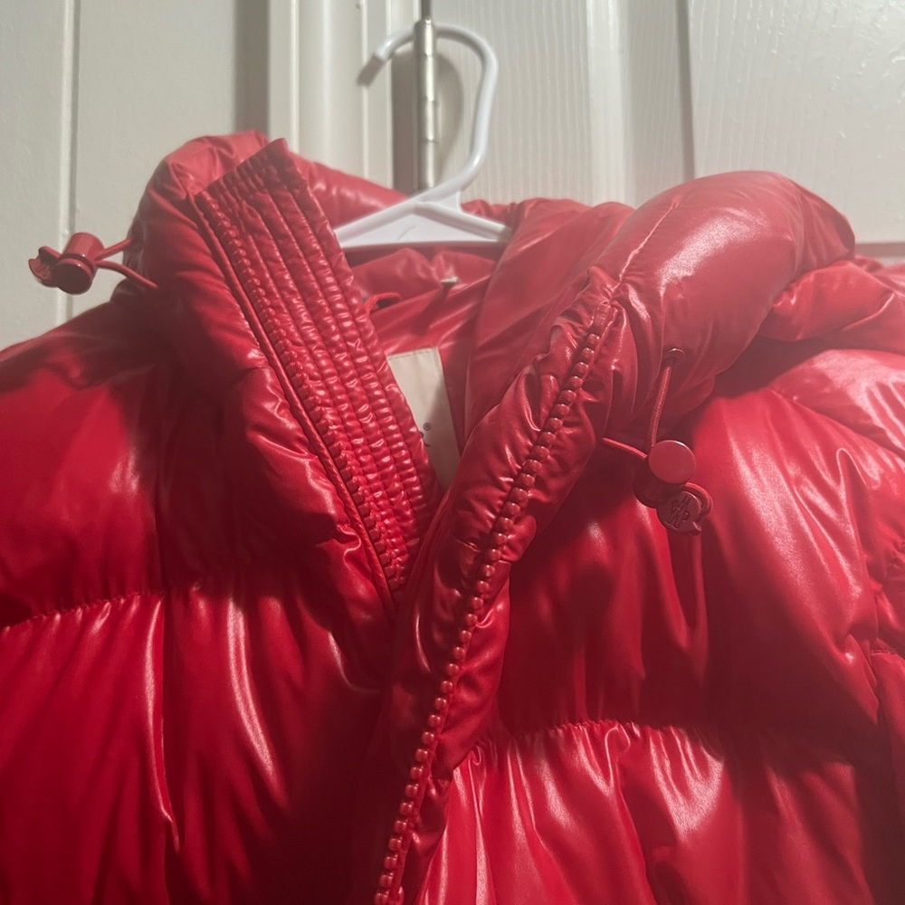Moncler Shiny Red Puffer Jacket